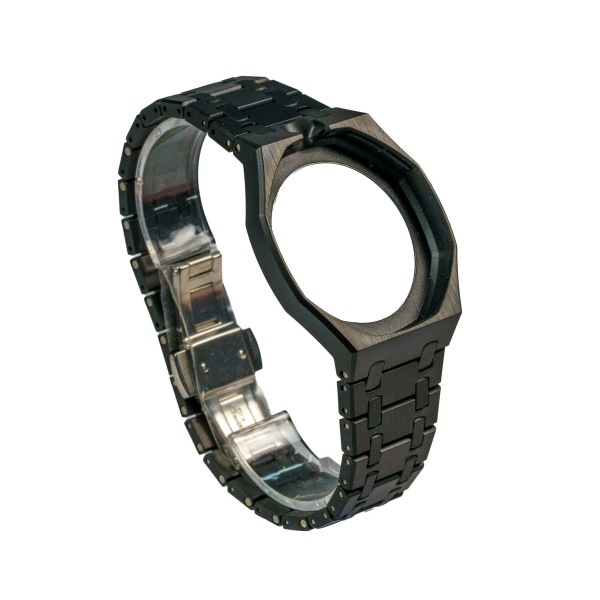 Black Ceramic Watch Strap Band with Ceramic Case Mod Kit For Swatch X AP Royal Pop