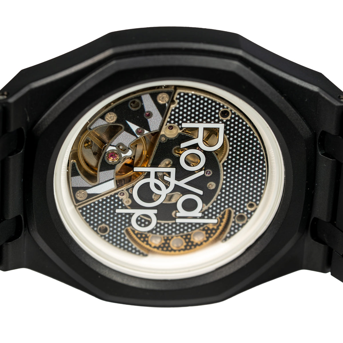 Black Ceramic Watch Strap Band with Ceramic Case Mod Kit For Swatch X AP Royal Pop