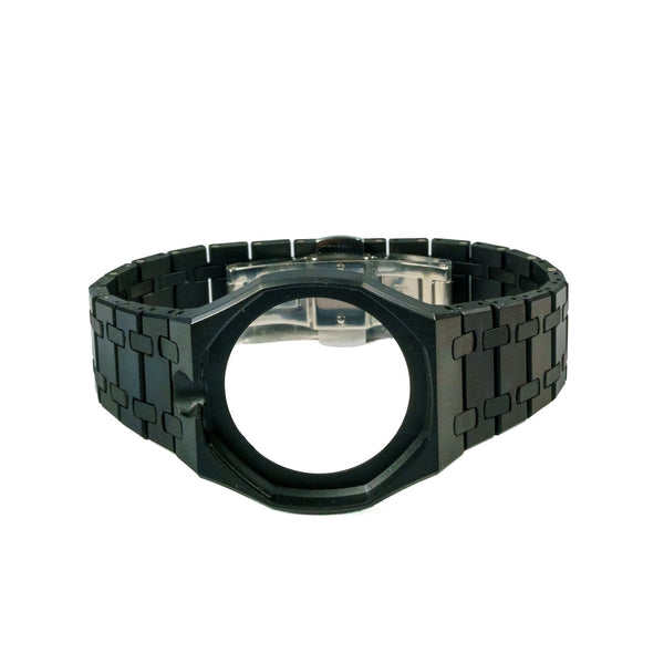 Black Ceramic Watch Strap Band with Ceramic Case Mod Kit For Swatch X AP Royal Pop