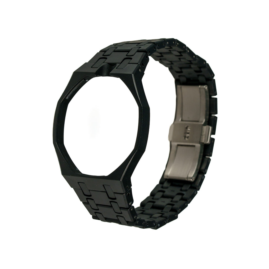 Black Ceramic Watch Strap Band with Ceramic Case Mod Kit For Swatch X AP Royal Pop