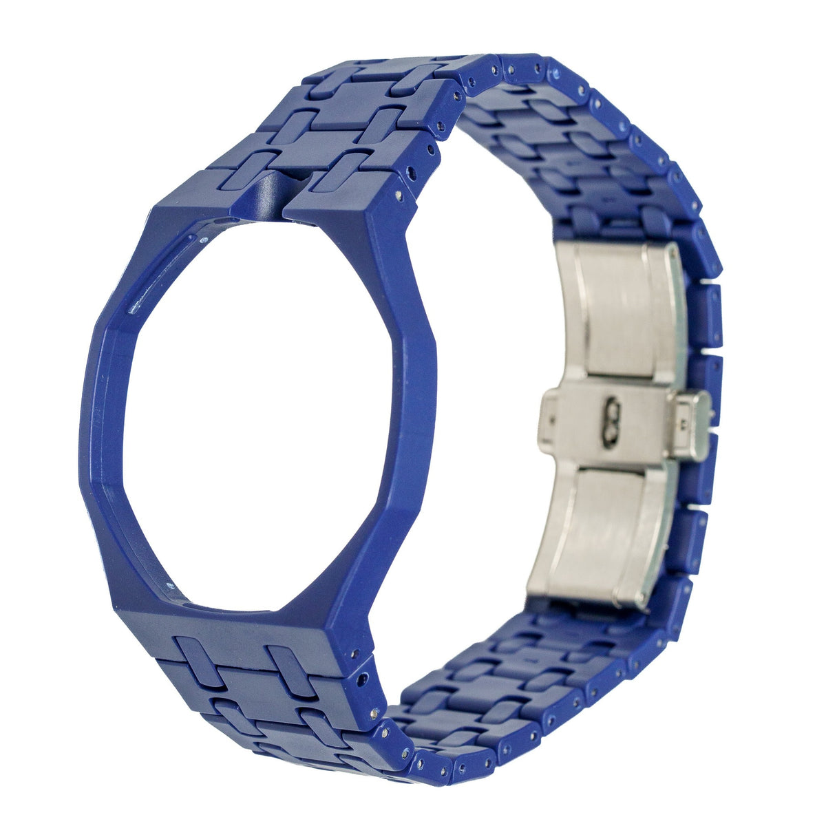Navy Ceramic Watch Strap Band with Ceramic Case Mod Kit For Swatch X AP Royal Pop