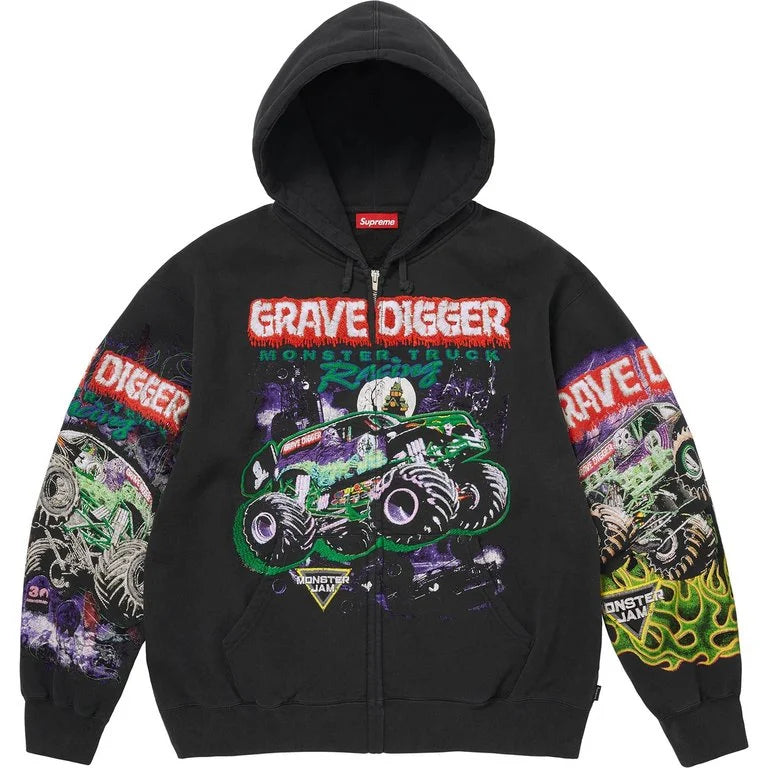 Supreme Monster Jam Grave Digger Zip Up Hoodie — photo 1