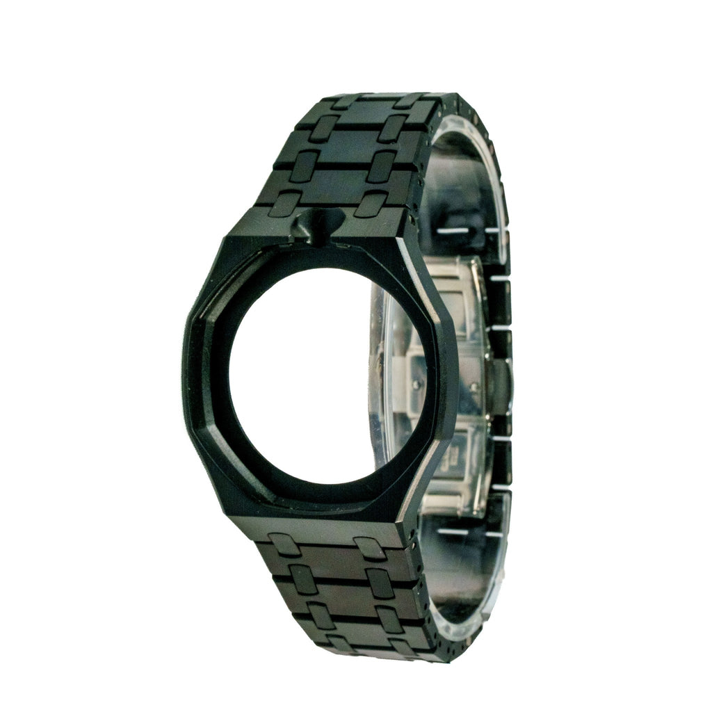 Black Ceramic Watch Strap Band with Ceramic Case Mod Kit For Swatch X AP Royal Pop