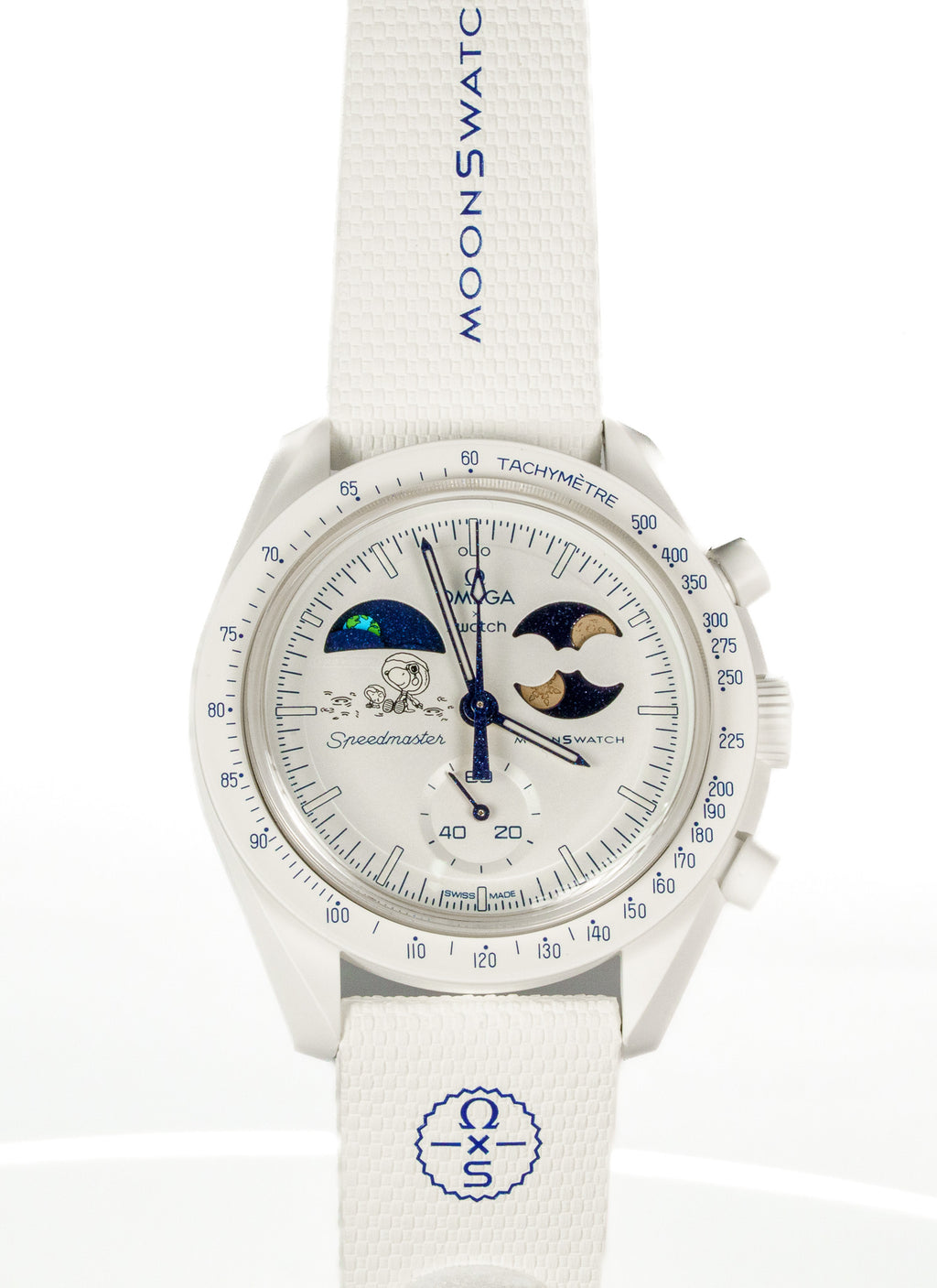Swatch x Omega Bioceramic Moonswatch Mission To Earthphase Moonshine Gold (Cold Moon) — photo 5
