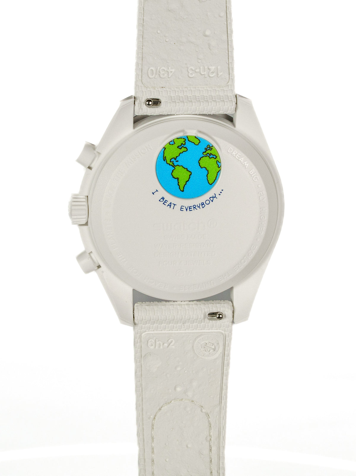 Swatch x Omega Bioceramic Moonswatch Mission To Earthphase Moonshine Gold (Cold Moon) — photo 6