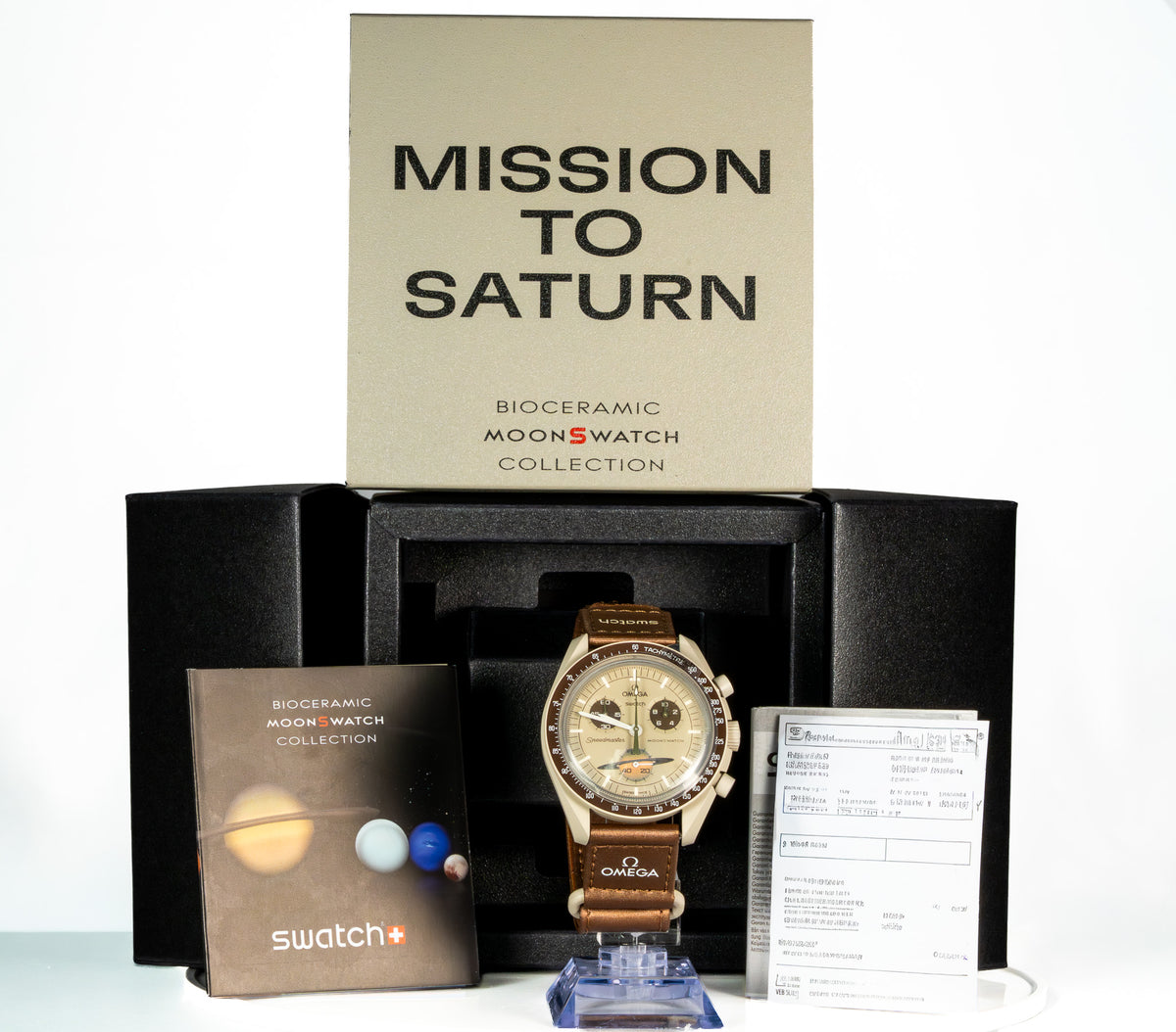Swatch x Omega Bioceramic Moonswatch Mission to Saturn — photo 2