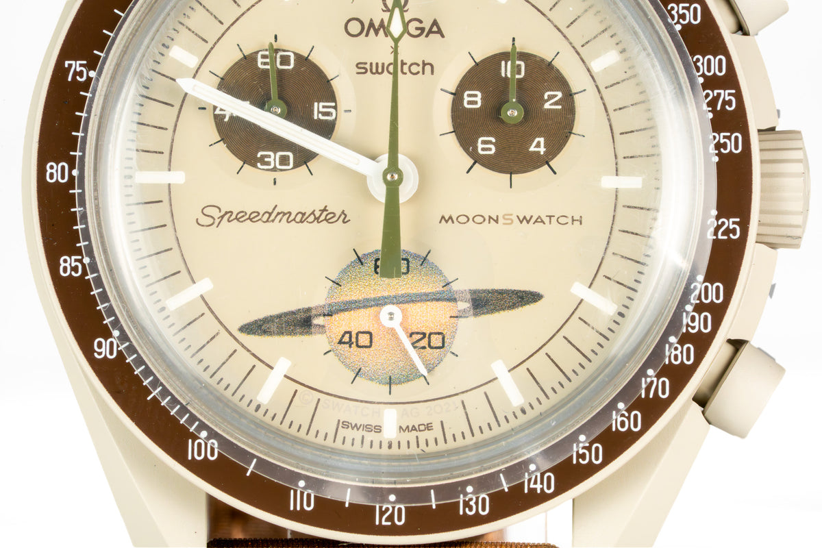 Swatch x Omega Bioceramic Moonswatch Mission to Saturn — photo 5