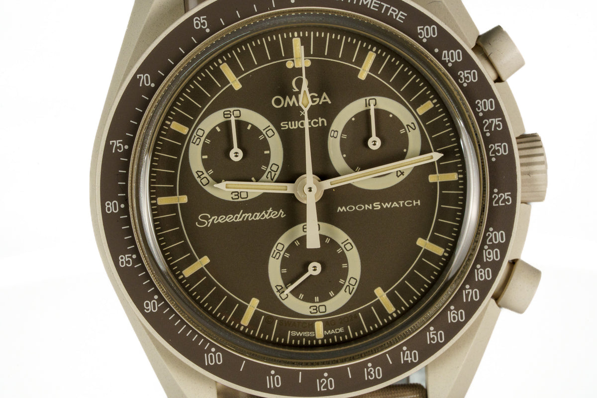 Swatch x Omega Bioceramic Moonswatch Mission On Earth Desert — photo 3