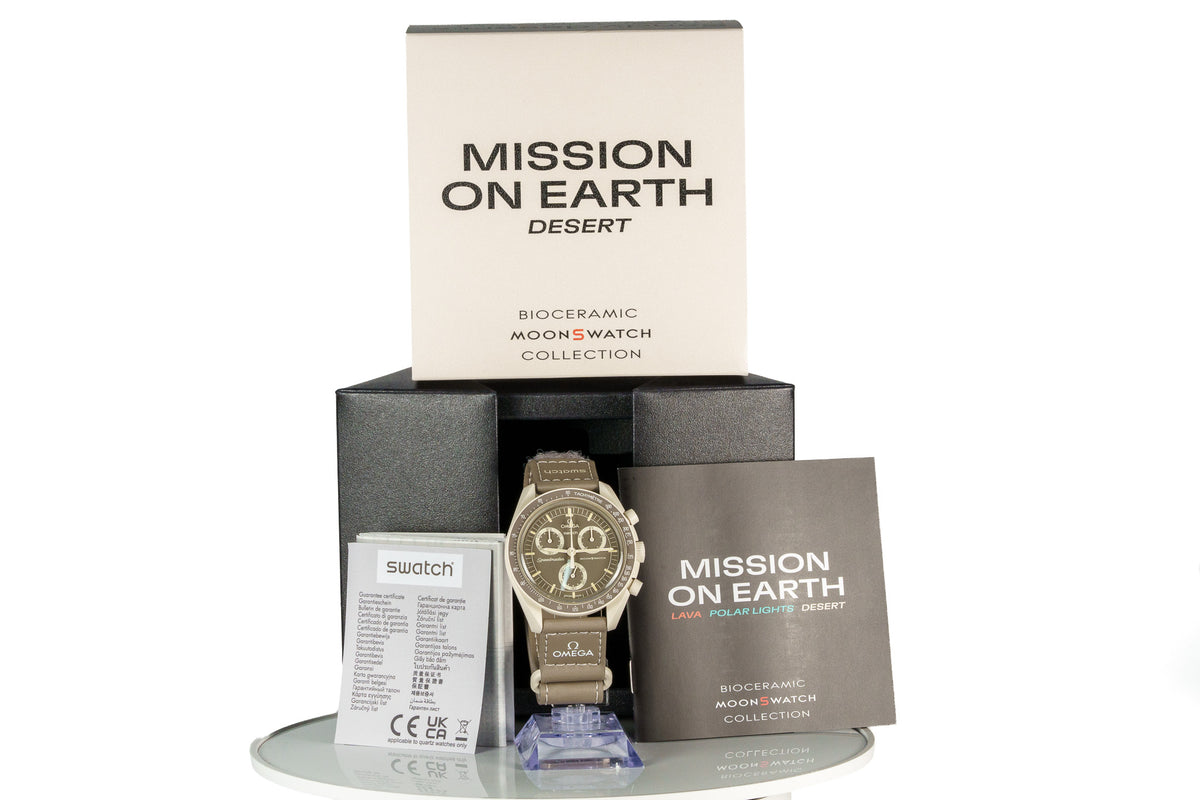 Swatch x Omega Bioceramic Moonswatch Mission On Earth Desert — photo 5