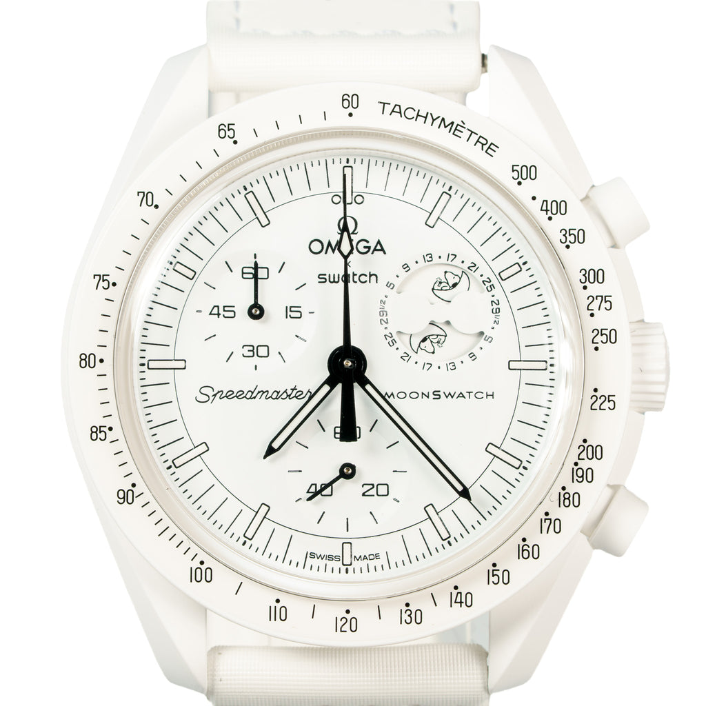 Swatch x Omega Bioceramic Moonswatch Mission To Moonphase Snoopy — photo 3