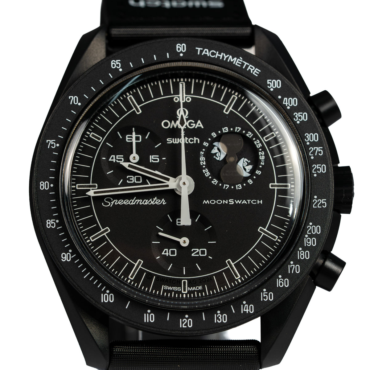 Swatch X Omega Bioceramic Moonswatch Mission to Moonphase Snoopy — photo 7