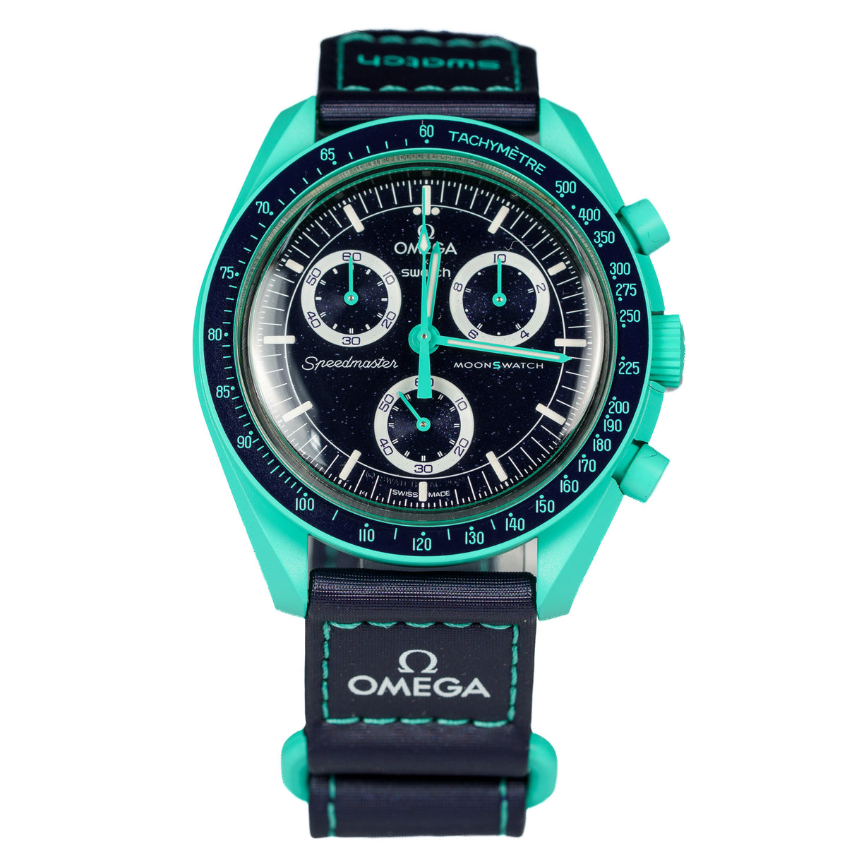 Swatch x Omega Bioceramic Moonswatch Mission On Earth Polar Lights — photo 6