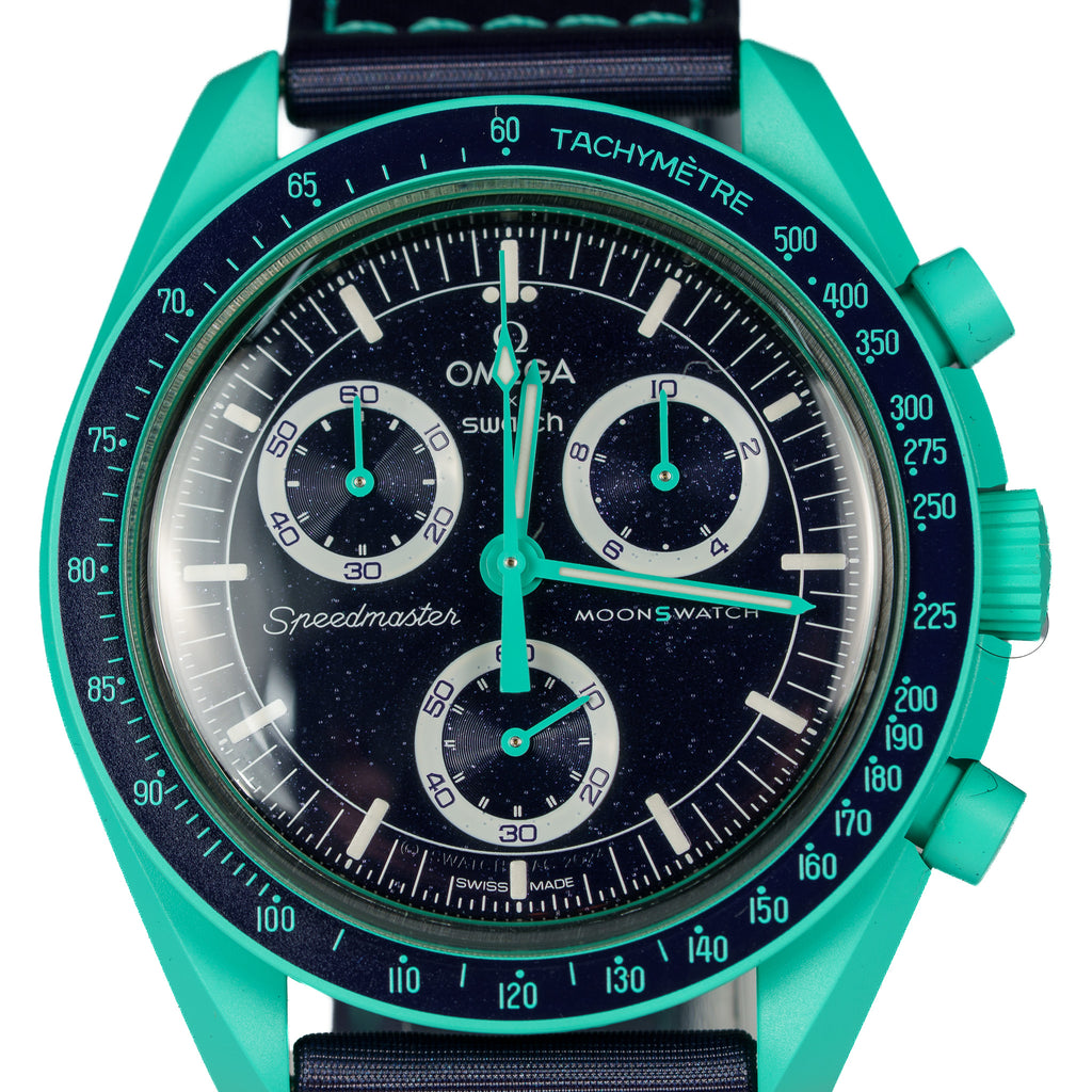 Swatch x Omega Bioceramic Moonswatch Mission On Earth Polar Lights — photo 2