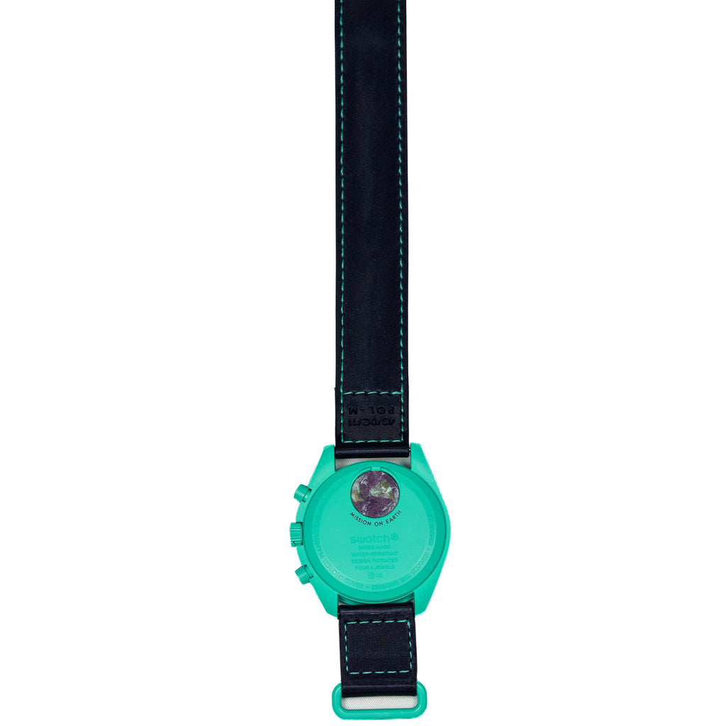 Swatch x Omega Bioceramic Moonswatch Mission On Earth Polar Lights — photo 5