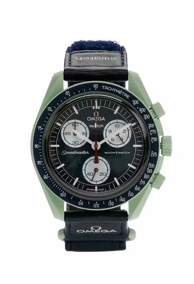 Swatch x Omega Bioceramic Moonswatch Mission to Earth