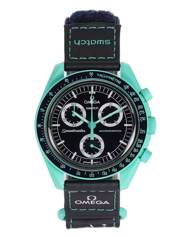 Swatch x Omega Bioceramic Moonswatch Mission On Earth Polar Lights — photo 1