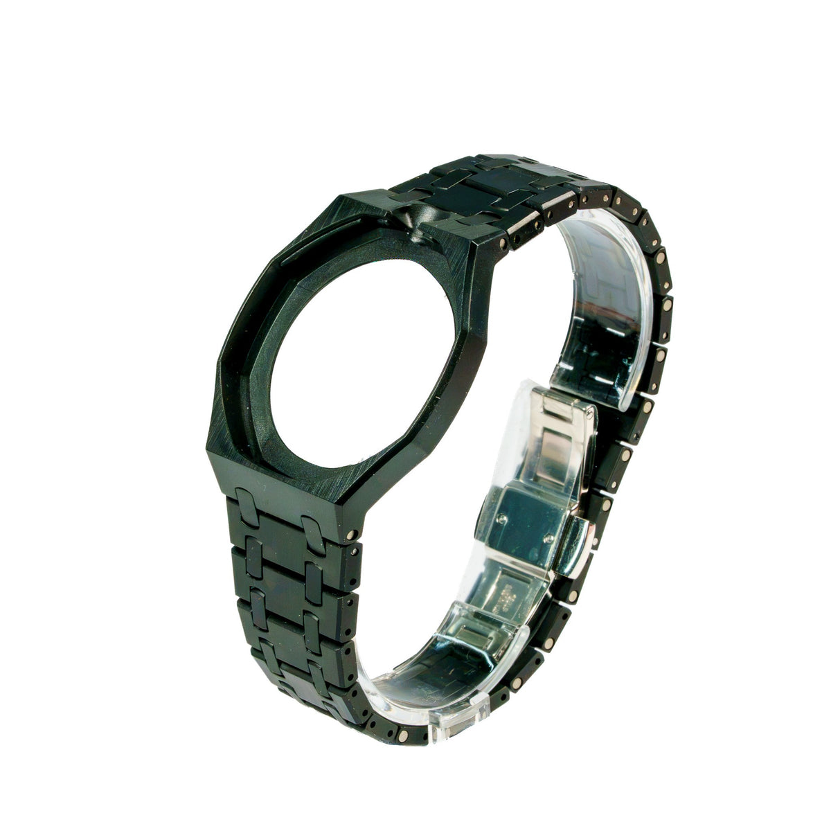 Black Ceramic Watch Strap Band with Ceramic Case Mod Kit For Swatch X AP Royal Pop