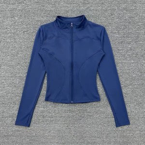 Cropped Training Jacket — blue