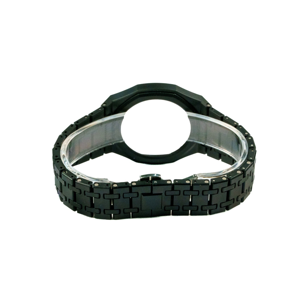 Black Ceramic Watch Strap Band with Ceramic Case Mod Kit For Swatch X AP Royal Pop