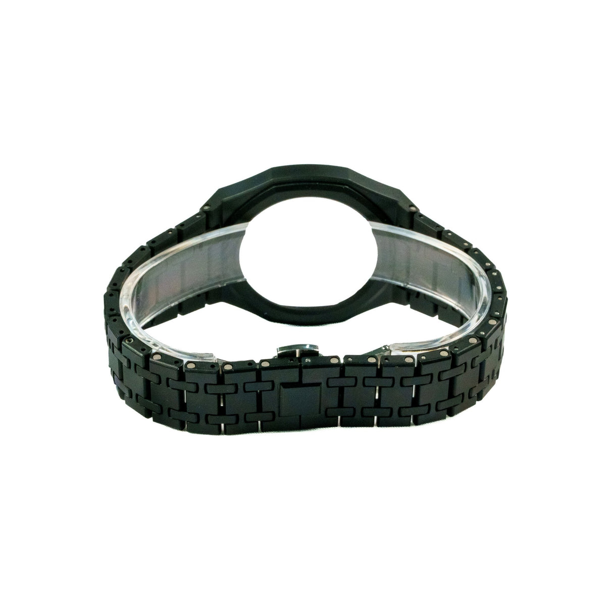 Black Ceramic Watch Strap Band with Ceramic Case Mod Kit For Swatch X AP Royal Pop