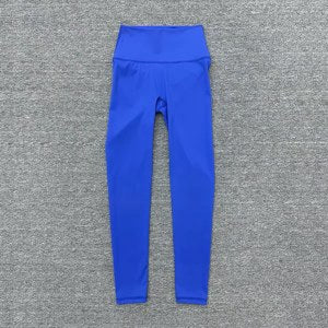 High-Waisted Pocket Leggings — royal blue