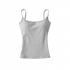 Ribbed Cami Tank — grey