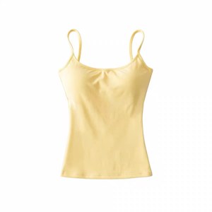 Ribbed Cami Tank — yellow